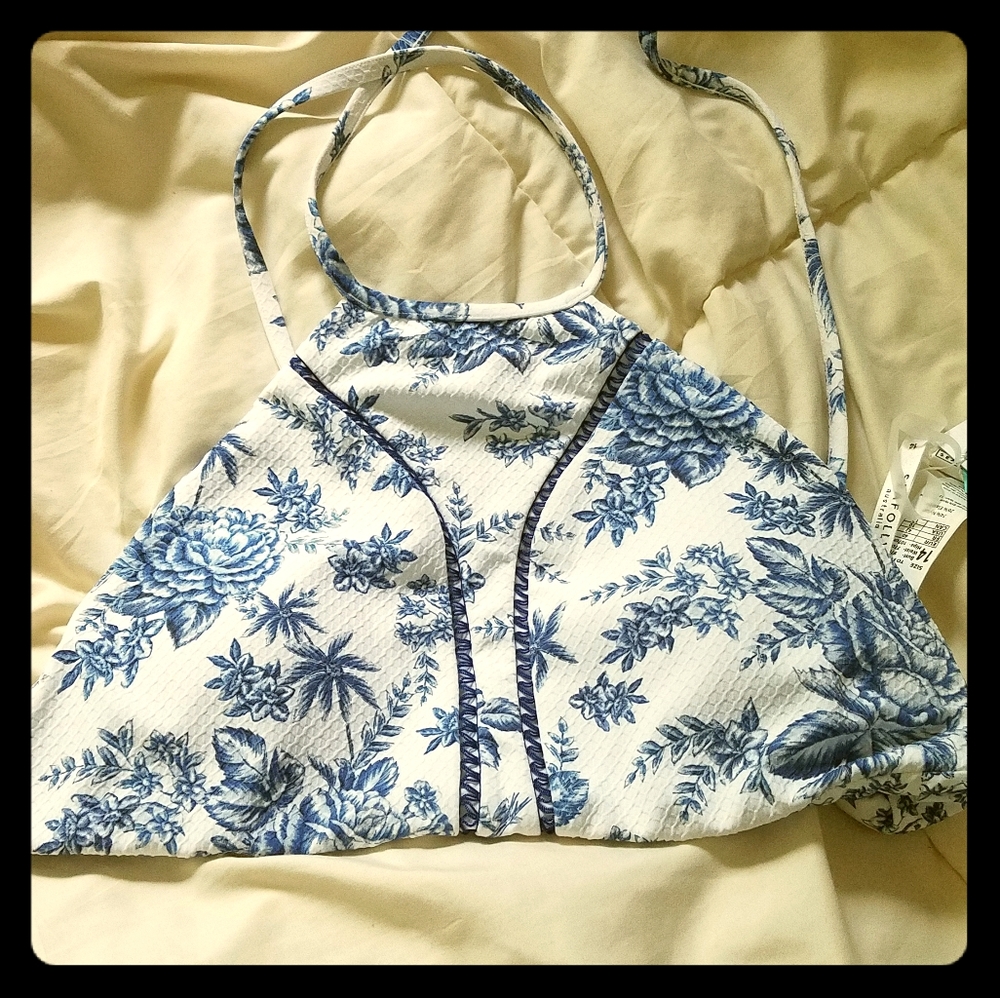 NWT Seafolly Reversible Halter Swim Top US 10